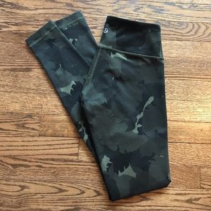 Lululemon Wunder Under Camo Print Leggings
